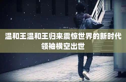 温和王温和王归来震惊世界的新时代领袖横空出世