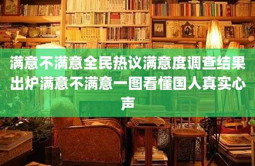 满意不满意全民热议满意度调查结果出炉满意不满意一图看懂国人真实心声