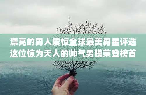漂亮的男人震惊全球最美男星评选这位惊为天人的帅气男模荣登榜首