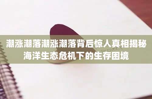 潮涨潮落潮涨潮落背后惊人真相揭秘海洋生态危机下的生存困境