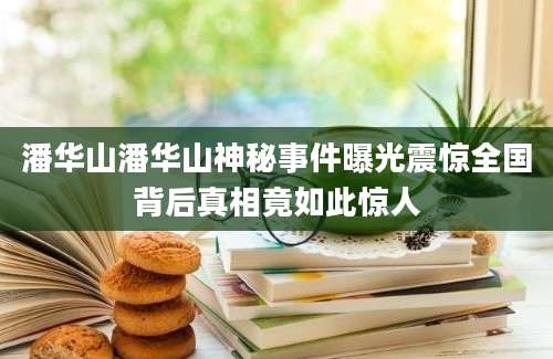 潘华山潘华山神秘事件曝光震惊全国背后真相竟如此惊人