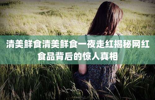 清美鲜食清美鲜食一夜走红揭秘网红食品背后的惊人真相