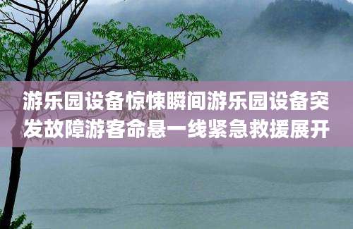 游乐园设备惊悚瞬间游乐园设备突发故障游客命悬一线紧急救援展开