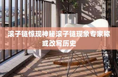 滚子链惊现神秘滚子链现象专家称或改写历史