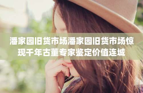 潘家园旧货市场潘家园旧货市场惊现千年古董专家鉴定价值连城