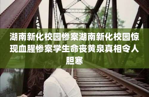 湖南新化校园惨案湖南新化校园惊现血腥惨案学生命丧黄泉真相令人胆寒