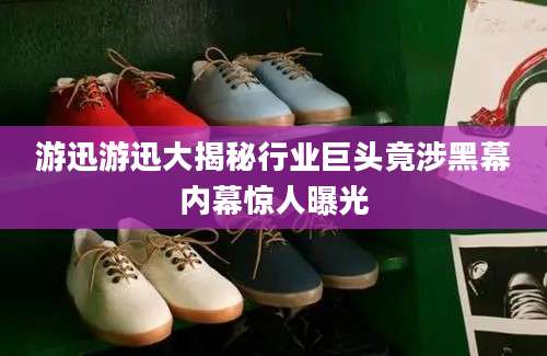 游迅游迅大揭秘行业巨头竟涉黑幕内幕惊人曝光