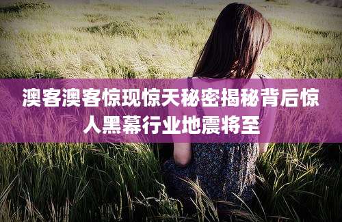 澳客澳客惊现惊天秘密揭秘背后惊人黑幕行业地震将至