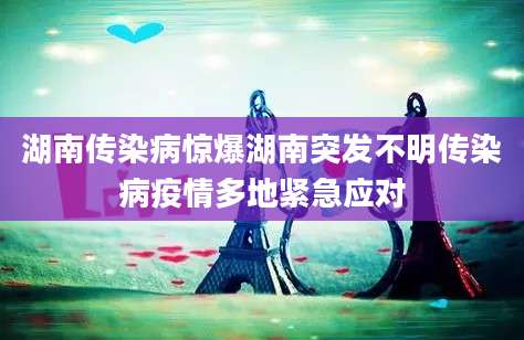 湖南传染病惊爆湖南突发不明传染病疫情多地紧急应对