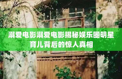 溺爱电影溺爱电影揭秘娱乐圈明星育儿背后的惊人真相