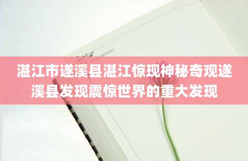 湛江市遂溪县湛江惊现神秘奇观遂溪县发现震惊世界的重大发现