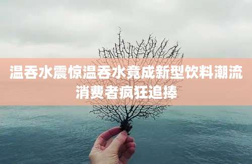 温吞水震惊温吞水竟成新型饮料潮流消费者疯狂追捧