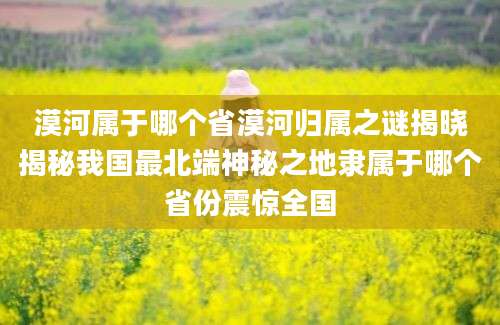 漠河属于哪个省漠河归属之谜揭晓揭秘我国最北端神秘之地隶属于哪个省份震惊全国