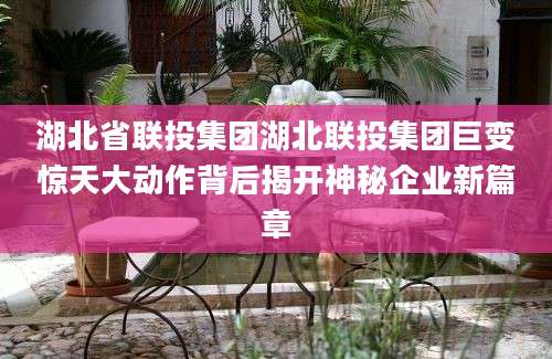 湖北省联投集团湖北联投集团巨变惊天大动作背后揭开神秘企业新篇章