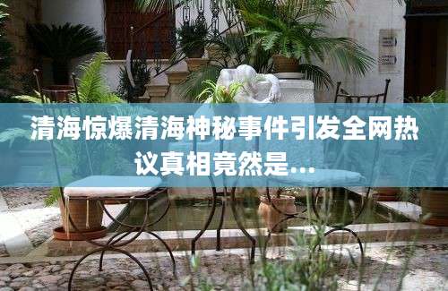 清海惊爆清海神秘事件引发全网热议真相竟然是...
