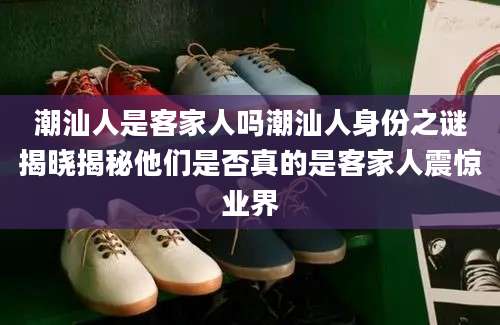 潮汕人是客家人吗潮汕人身份之谜揭晓揭秘他们是否真的是客家人震惊业界